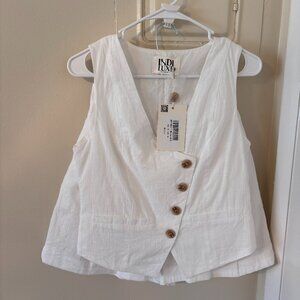 NWT Indi Luxe Cotton Vest & Shorts Set
